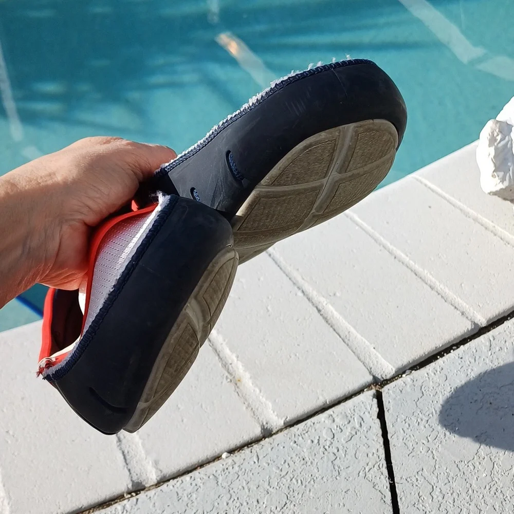 Swims Men's White, Red & Navy Slip-On Boat Shoes
